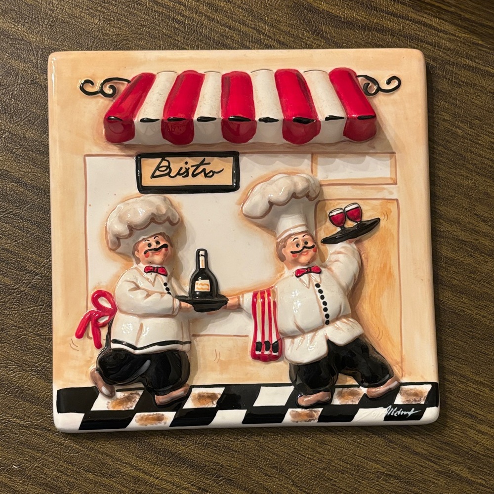 Joy Alldredge 3D Bistro NEW Kitchen Decor Ceramic